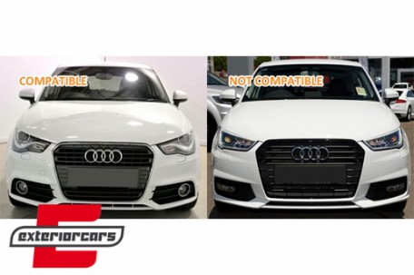 Prednja maska RS1 dizajn (piano crna) / Audi A1 8X (2010-2014), FGAUA18XRSB