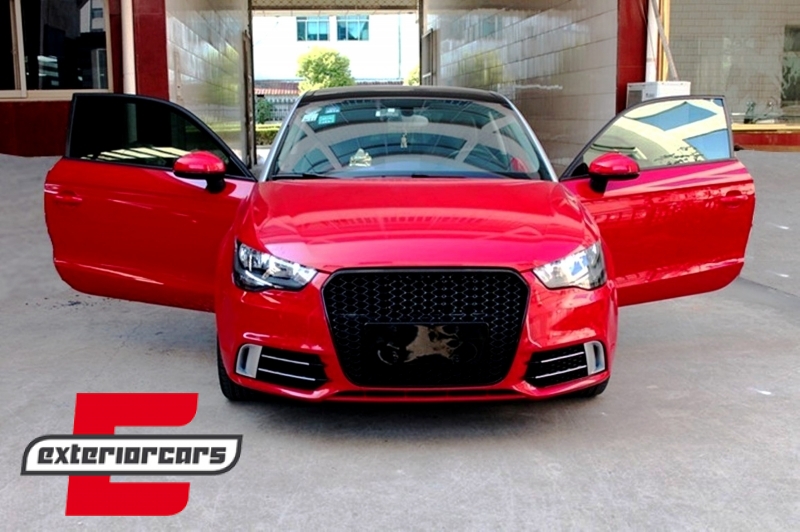 Prednja maska RS1 dizajn (piano crna) / Audi A1 8X (2010-2014), FGAUA18XRSB
