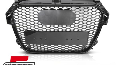 Prednja maska RS1 dizajn (piano crna) / Audi A1 8X (2010-2014), GRAU92