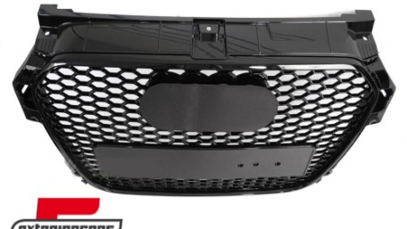 Prednja maska RS1 dizajn (piano crna) / Audi A1 8X (2010-2014), GRAU92