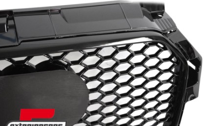 Prednja maska RS1 dizajn (piano crna) / Audi A1 8X (2010-2014), GRAU92