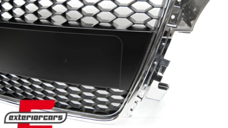 Prednja maska RS3 dizajn (chrome/crna) / Audi A3 S3 8P Facelift (2007-2012), GRAU40