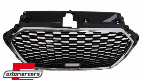Prednja maska RS3 dizajn (chrome/crna) / AUDI A3 S3 8V Facelift (2017-2019), GRAU57