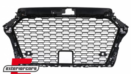 Prednja maska RS3 dizajn (chrome/crna) / AUDI A3 S3 8V Facelift (2017-2019), GRAU57