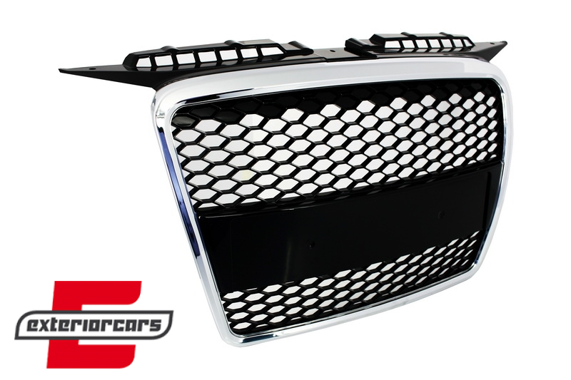 Prednja maska RS3 dizajn (chrome/mat crna) / Audi A3 8P 8PA (2004-2007), GRAU25