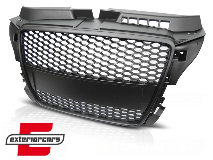 Prednja maska RS3 dizajn (mat crna) / Audi A3 S3 8P Facelift (2007-2012), GRAU39