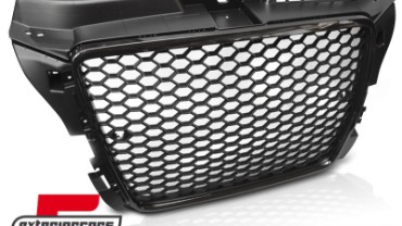 Prednja maska RS3 dizajn (PDC) (piano crna) / Audi A3 8P Facelift (2007-2012), GRAU91