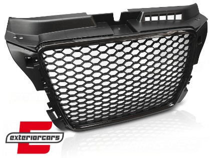 Prednja maska RS3 dizajn (piano crna) / Audi A3 8P Facelift (2007-2012), GRAU67