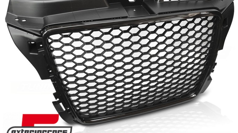 Prednja maska RS3 dizajn (piano crna) / Audi A3 8P Facelift (2007-2012), GRAU67