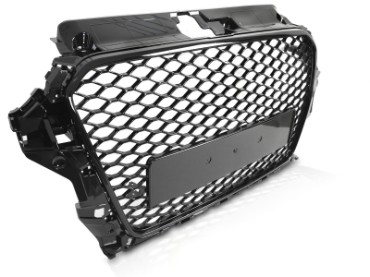 Prednja maska RS3 dizajn (piano crna) / Audi A3 8V (2012-2016), GRAUD6