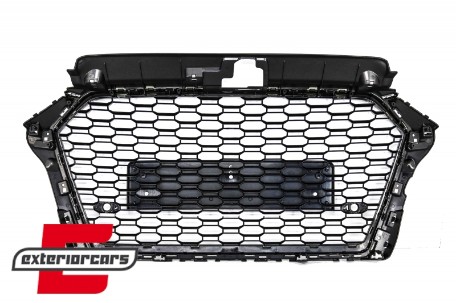 Prednja maska RS3 dizajn (piano crna) / AUDI A3 8V Facelift (2016-2019), 41346