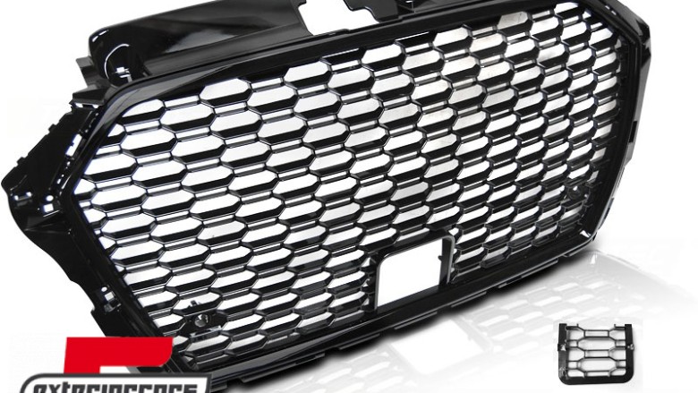 Prednja maska RS3 dizajn (piano crna) / AUDI A3 S3 8V Facelift (2016-2019), GRAU56