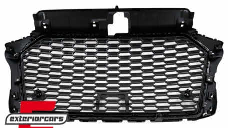 Prednja maska RS3 dizajn (piano crna) / AUDI A3 S3 8V Facelift (2016-2019), GRAU56