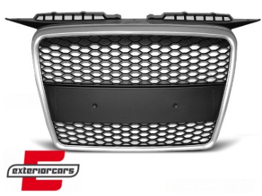 Prednja maska RS3 dizajn (srebrna/crna) / Audi A3 8P 8PA (2004-2007), GRAU26