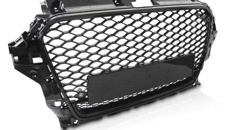 Prednja maska RS3 Quattro dizajn (piano crna) / Audi A3 8V (2012-2016), GRAUD8