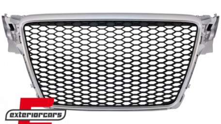 Prednja maska RS4 dizajn (chrome/crna) / Audi A4 S4 B8 (2008-2011), GRAU02