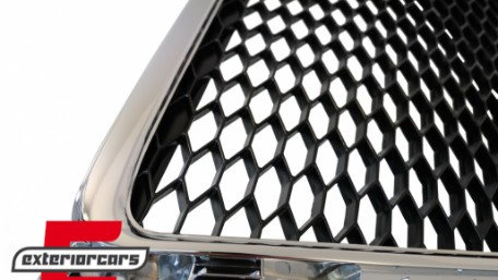 Prednja maska RS4 dizajn (chrome/crna) / Audi A4 S4 B8 (2008-2011), GRAU02