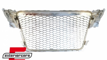 Prednja maska RS4 dizajn (chrome/crna) / Audi A4 S4 B8 (2008-2011), GRAU02