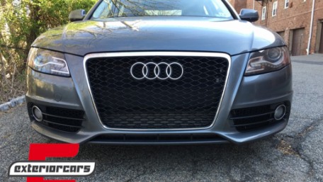 Prednja maska RS4 dizajn (chrome/crna) / Audi A4 S4 B8 (2008-2011), GRAU02