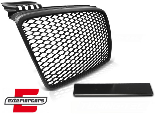 Prednja maska RS4 dizajn (mat crna) / Audi A4 B7 (2004-2008), GRAU21