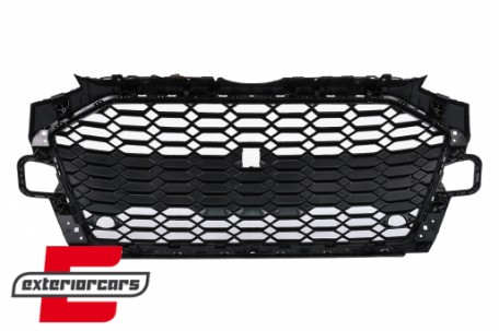 Prednja maska RS4 dizajn (piano crna) / Audi A4 B9 8W Facelift (2020-2024), GRAU80