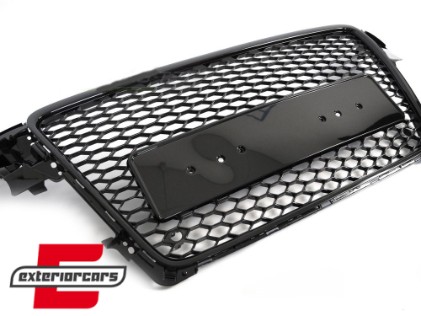 Prednja maska RS4 dizajn (piano crna) / Audi A4 S4 B8 (2007-2011), GRAU97