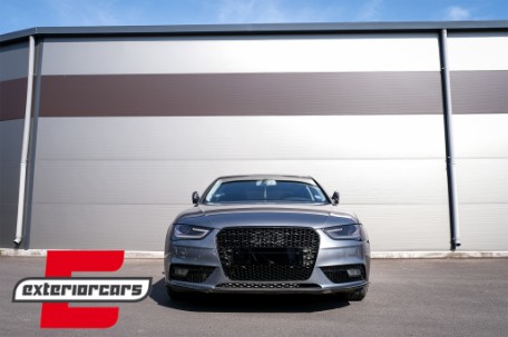 Prednja maska RS4 dizajn (piano crna) / Audi A4 S4 B8 Facelift (2012-2015), GRAU42