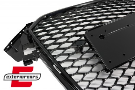 Prednja maska RS4 dizajn (piano crna) / Audi A4 S4 B8 Facelift (2012-2015), GRAU42