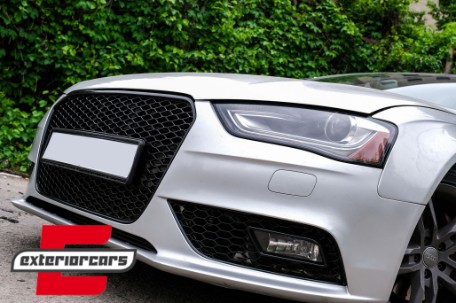 Prednja maska RS4 dizajn (piano crna) / Audi A4 S4 B8 Facelift (2012-2015), GRAU42