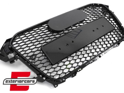 Prednja maska RS4 dizajn (piano crna) / Audi A4 S4 B8 Facelift (2012-2015), GRAU98
