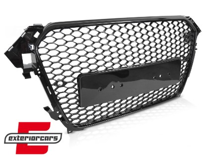 Prednja maska RS4 dizajn (piano crna) / Audi A4 S4 B8 Facelift (2012-2015), GRAU99