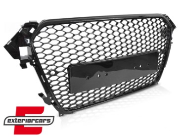Prednja maska RS4 dizajn (piano crna) / Audi A4 S4 B8 Facelift (2012-2015), GRAU99
