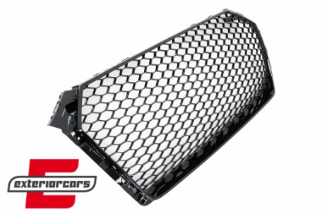 Prednja maska RS4 dizajn (piano crna) / Audi A4 S4 B9 8W (2016-2019) limuzina karavan, GRAU47