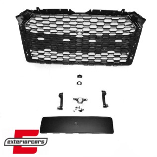 Prednja maska RS4 dizajn (piano crna) / Audi A4 S4 B9 8W (2016-2019) limuzina karavan, GRAU75