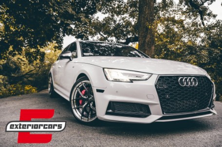 Prednja maska RS4 dizajn (piano crna) / Audi A4 S4 B9 8W (2016-2019) limuzina karavan, GRAUA1