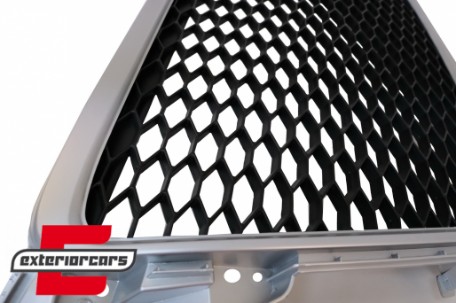 Prednja maska RS4 dizajn (srebrna) / Audi A4 S4 B8 (2008-2011), GRAU03