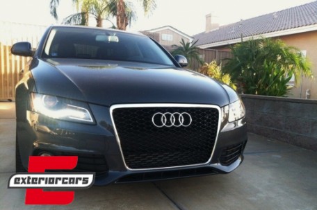 Prednja maska RS4 dizajn (srebrna) / Audi A4 S4 B8 (2008-2011), GRAU03