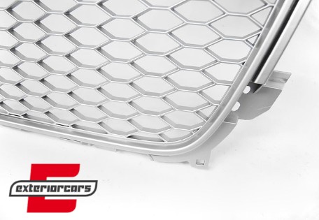 Prednja maska RS4 dizajn (srebrna) / Audi A4 S4 B8 Facelift (2012-2015), GRAU44