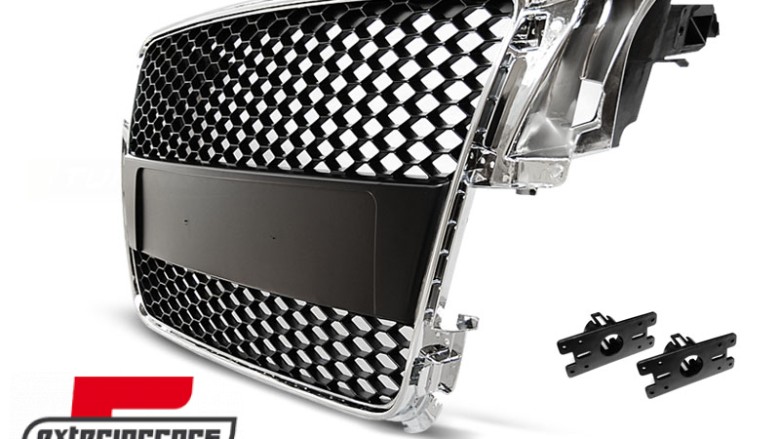 Prednja maska RS5 dizajn (chrome/crna) / Audi A5 S5 8T (2007-2011), GRAU11