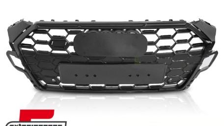 Prednja maska RS5 dizajn (piano crna) / Audi A5 F5 Facelift (2020-2024), GRAUB1