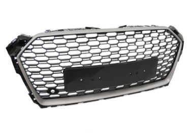 Prednja maska RS5 dizajn (srebrna/crna) / Audi A5 F5 (2017-2019), GRAUE1