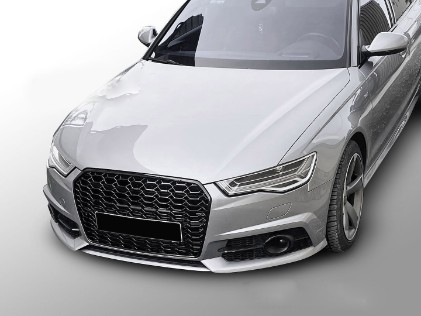 Prednja maska RS6 2020 dizajn (piano crna) / Audi A6 C7 4G Facelift (2015-2018), GRAU89