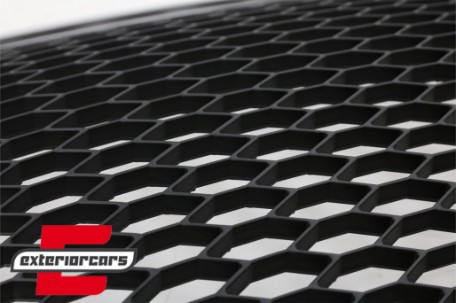 Prednja maska RS6 dizajn (crna/srebrna) / Audi A6 4F 4F2 C6 (2004-2011), GRAU15