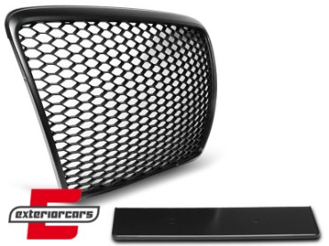 Prednja maska RS6 dizajn (mat crna) / Audi A6 4F 4F2 C6 (2004-2011), GRAU13