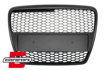 Prednja maska RS6 dizajn (mat crna) / Audi A6 4F 4F2 C6 (2004-2011), GRAU36
