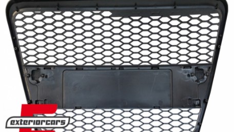 Prednja maska RS6 dizajn (mat srebrna) / Audi A6 4F 4F2 C6 (2004-2011), GRAU38