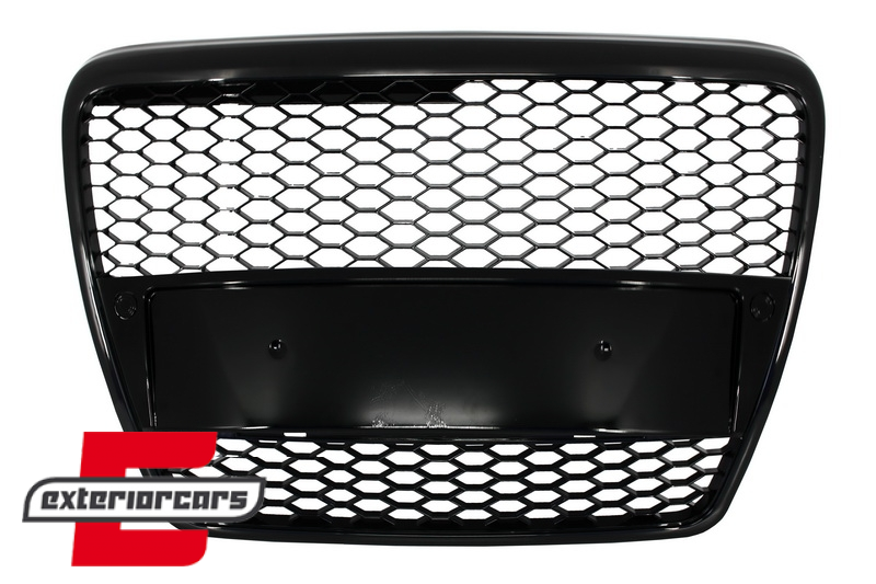 Prednja maska RS6 dizajn (piano crna) / Audi A6 4F 4F2 C6 (2004-2011), GRAU29