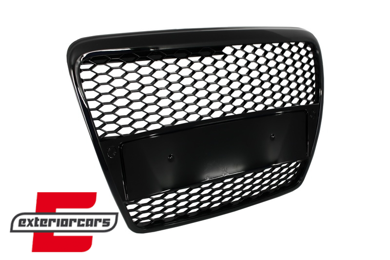 Prednja maska RS6 dizajn (piano crna) / Audi A6 4F 4F2 C6 (2004-2011), GRAU29