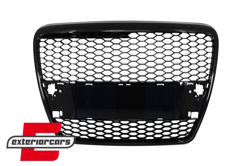 Prednja maska RS6 dizajn (piano crna) / Audi A6 4F 4F2 C6 (2004-2011), GRAU29