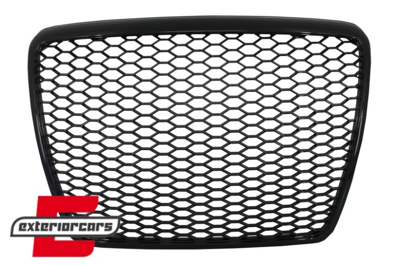 Prednja maska RS6 dizajn (piano crna) / Audi A6 4F 4F2 C6 (2004-2011), GRAU81